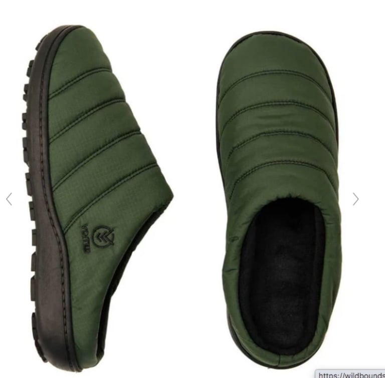 VOITED Soul Slipper - Lightweight, Indoor/Outdoor Camping Slippers, Tree Green, SIZE: Small. 