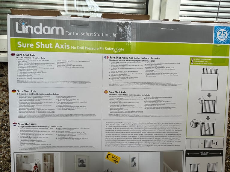 image for Stair gate - Lindam Sure Shut Axis