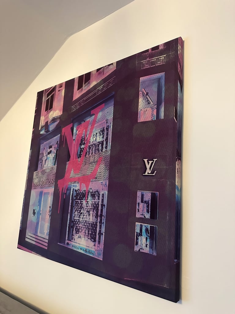 Lv inspired canvas