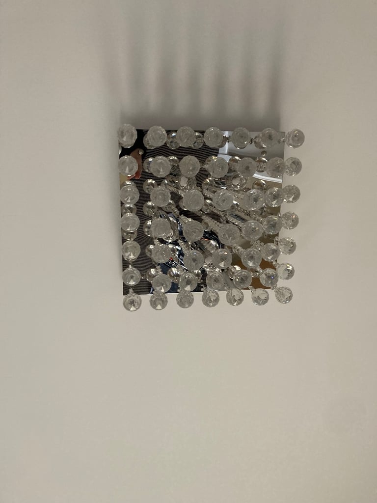 Small Crystal Flush Ceiling Lights