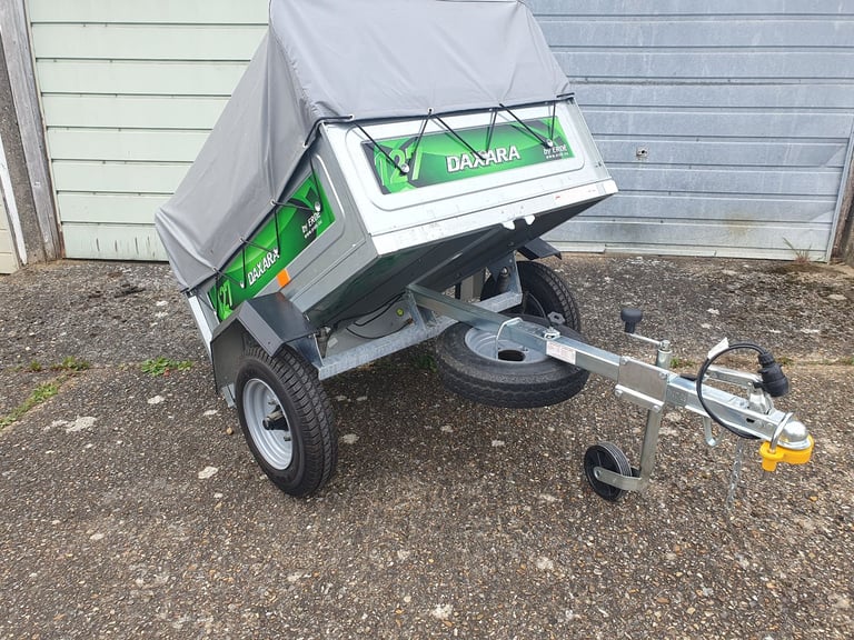 Daxara 127 Trailer with high frame and cover 