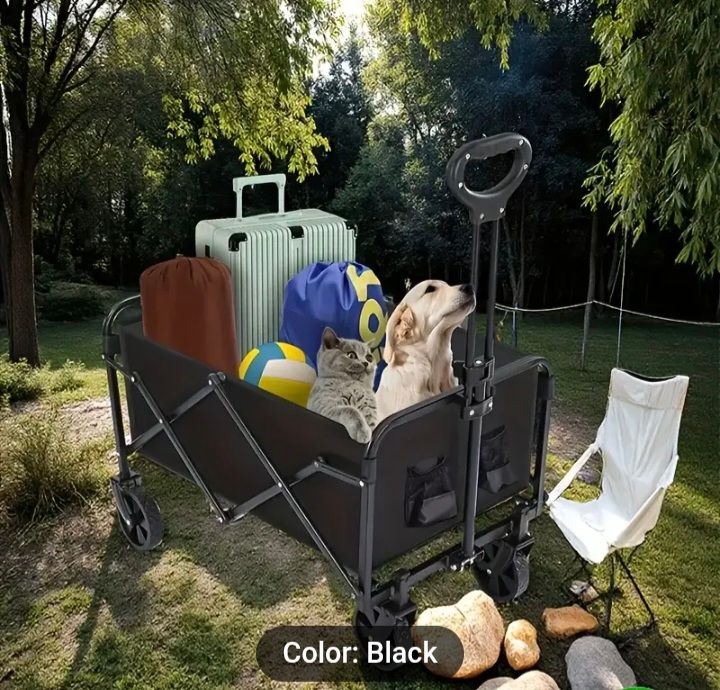 Brand New Utility folding cart trolley camping festival wagon Collapsible Hiking Shopping brand new