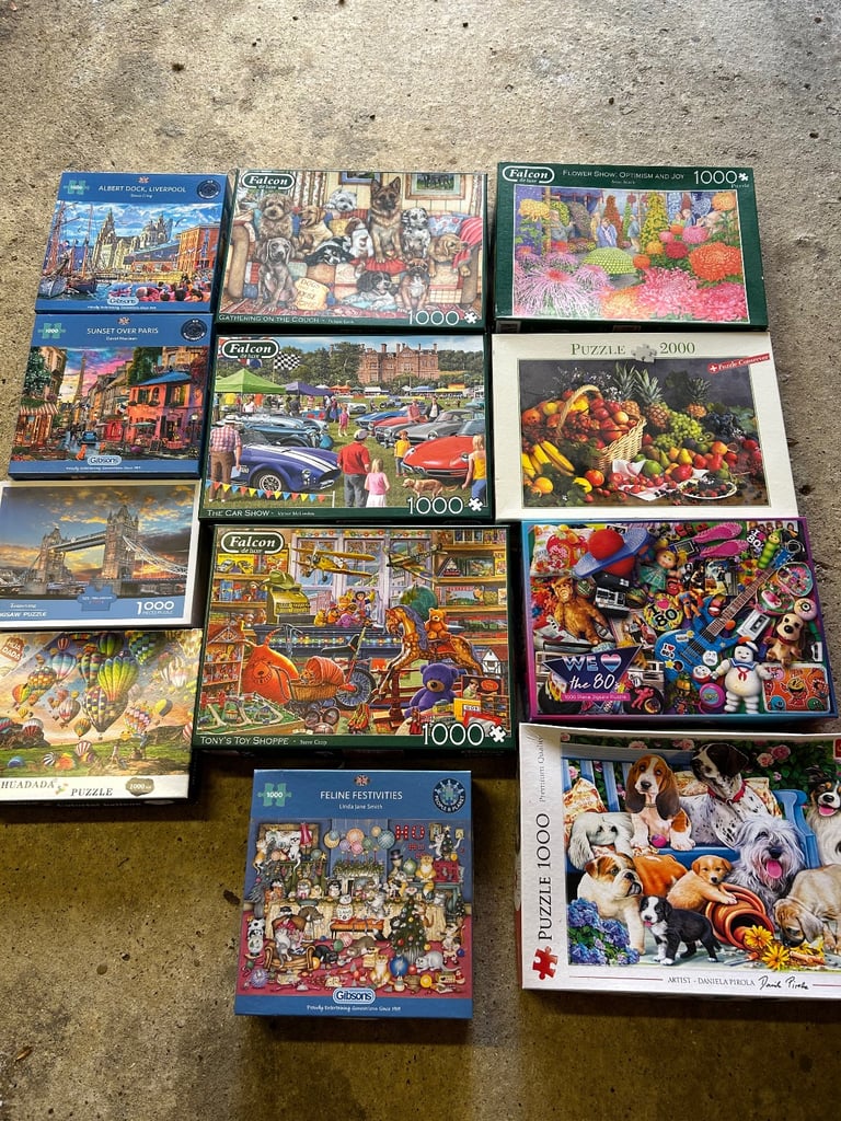 image for Large collection of jigsaw puzzles 