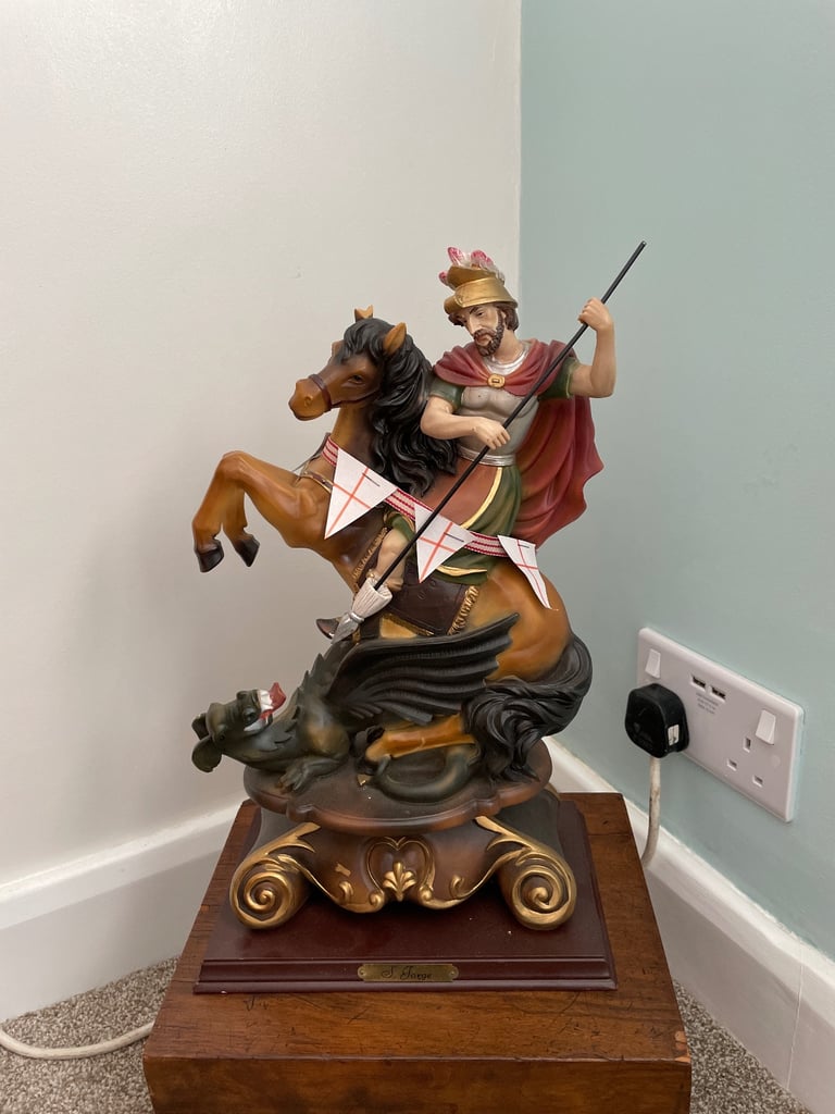 George and dragon statue
