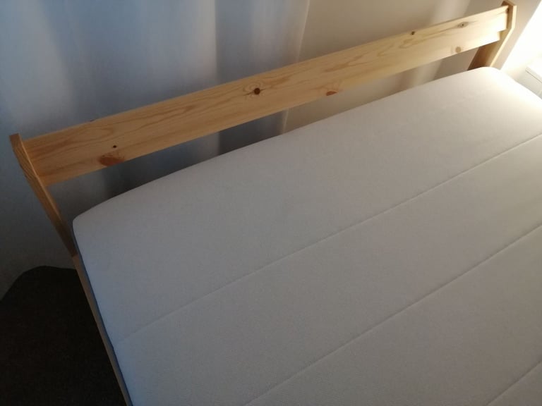 Double standard bed and mattress