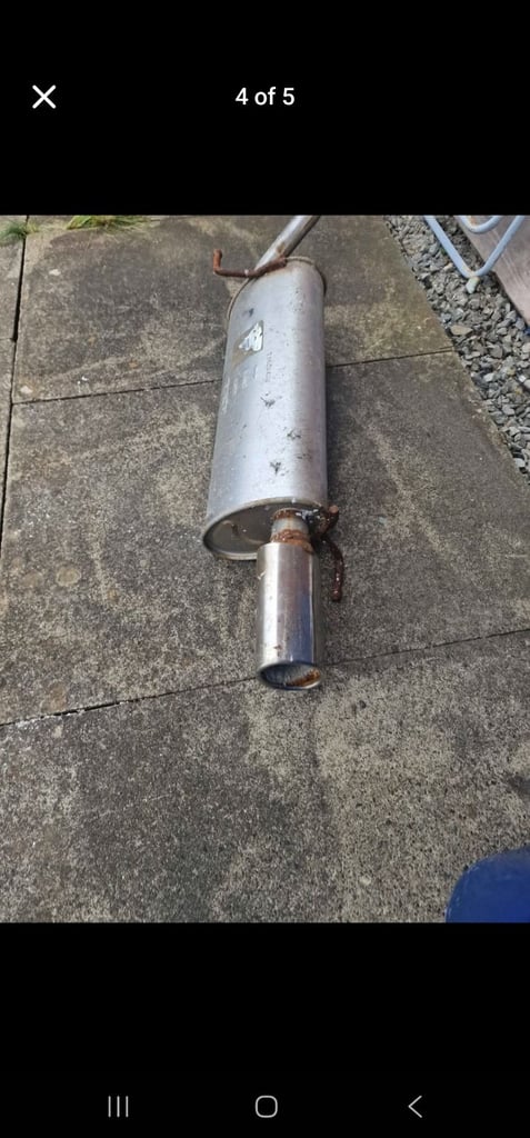 Corsa d rear exhaust back box