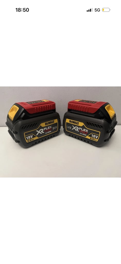 image for 4x DeWalt 6Ah batteries 