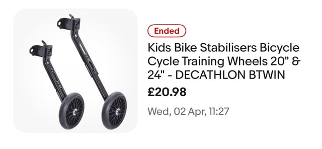 Stabilisers btwin in Bishopsworth, Bristol Gumtree