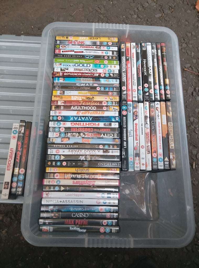 200 DVDS Blue Ray Playstation Games Xbox Games 