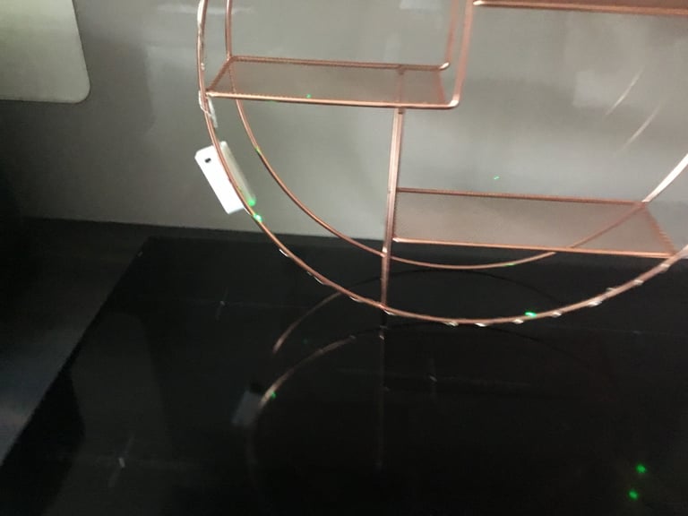 Rose Gold circular wall shelf