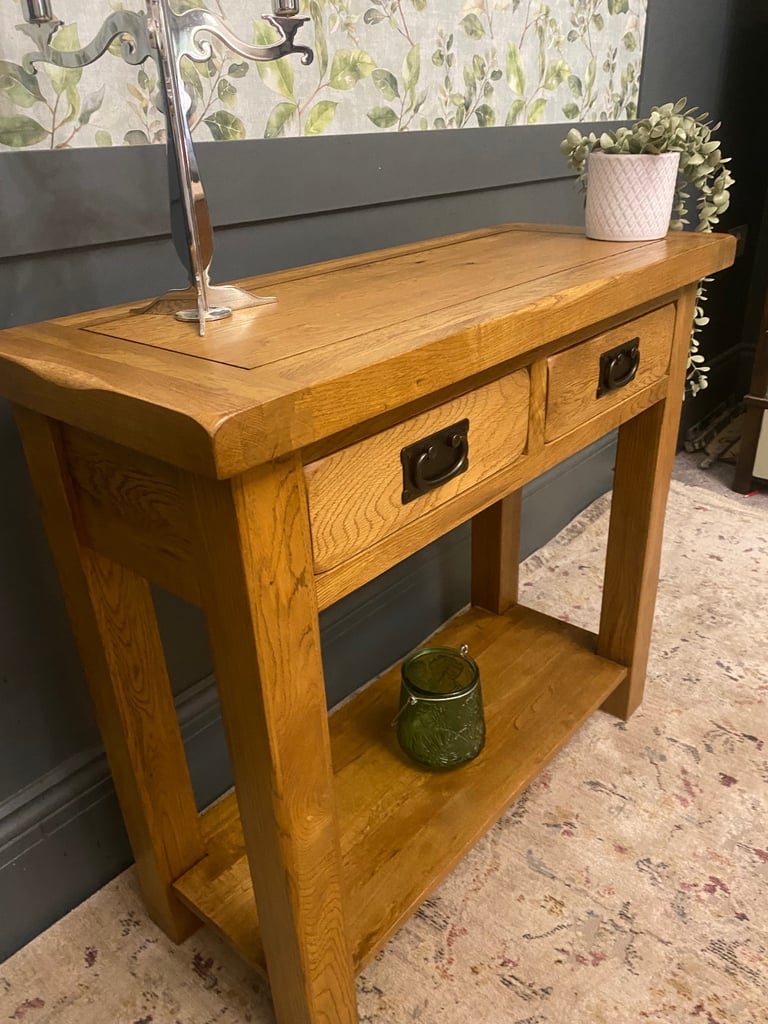 💖 Stunning solid oak Oak Furnitureland console table 