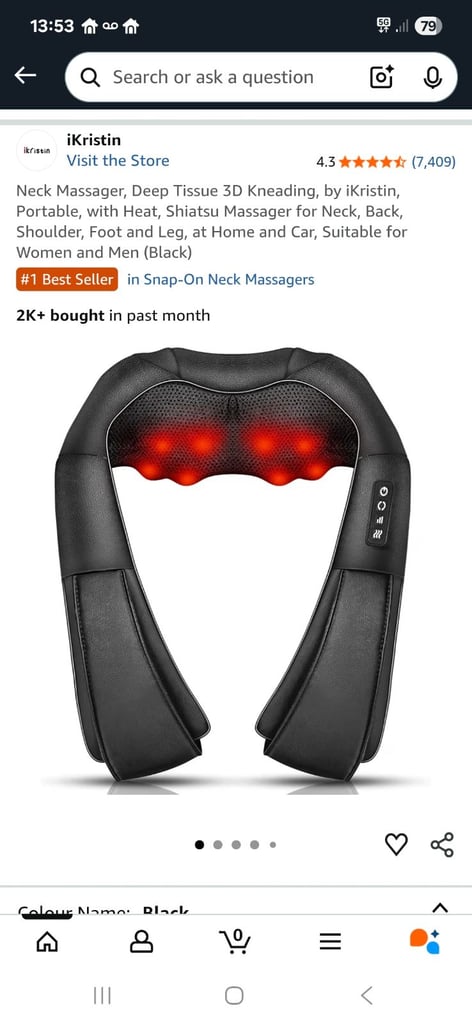 Electric neck, shoulder and back massager