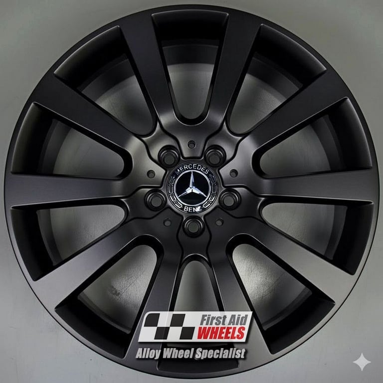 image for R505BS Swap MERCEDES GL M ML 164 4X 20'' GENUINE SATIN BLACK ALLOY WHEELS