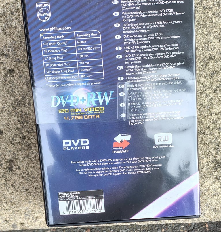 Philips DVD+RW Discs - Pack of 10