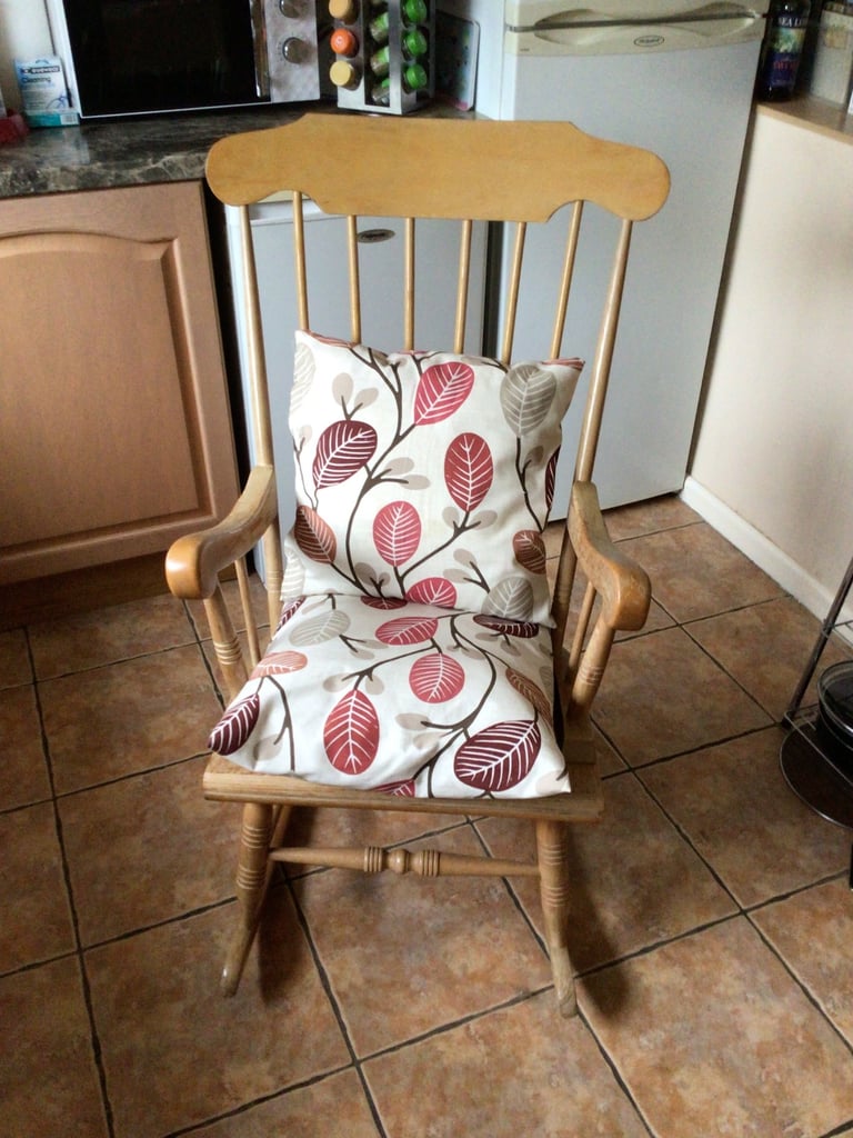 Wooden rocking chair