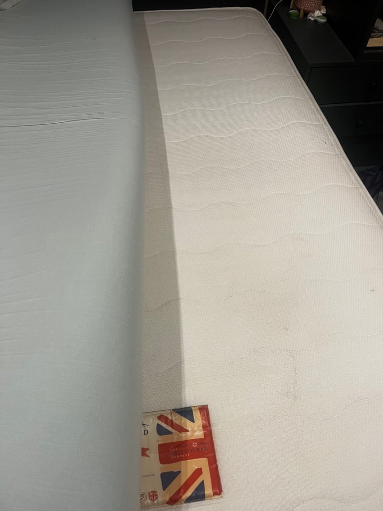 King size mattress with mattress topper included