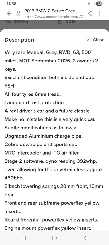 BMW, 2 SERIES, Coupe, 2015, Manual, 2979 (cc), 2 doors
