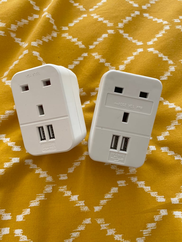 Wall outlet extender with 2 USB ports 