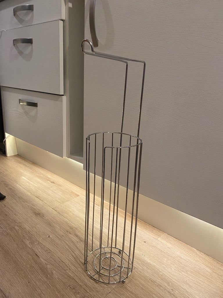 Toilet roll holder silver 