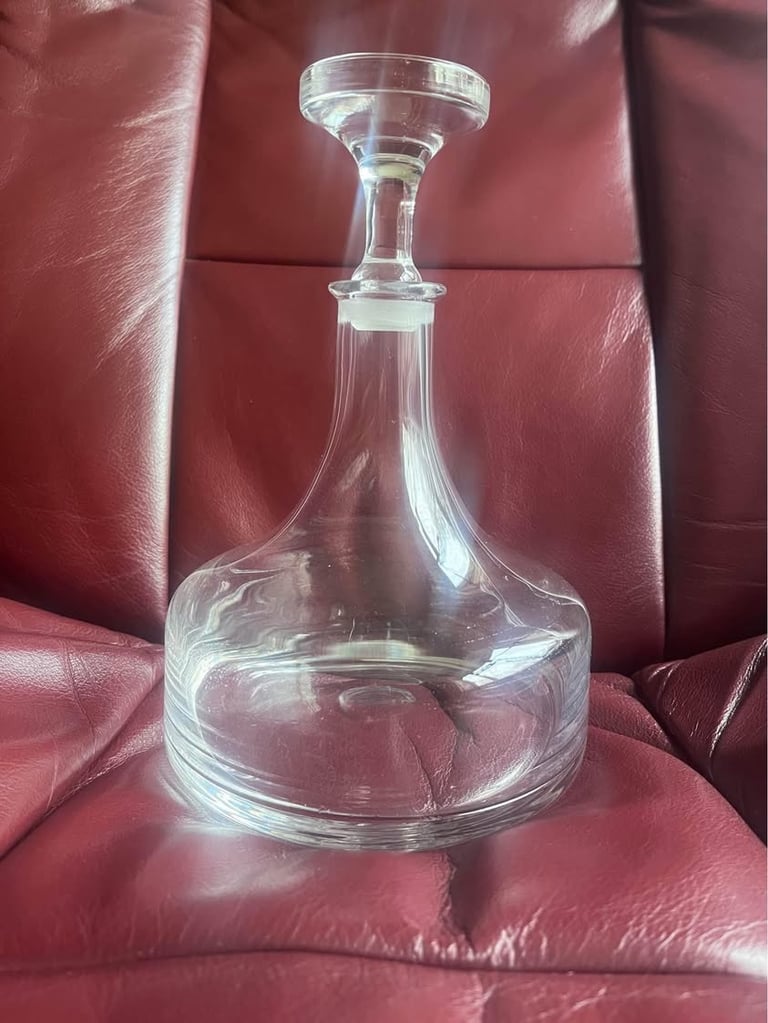 Dartington Glass Hand Blown Decanter.