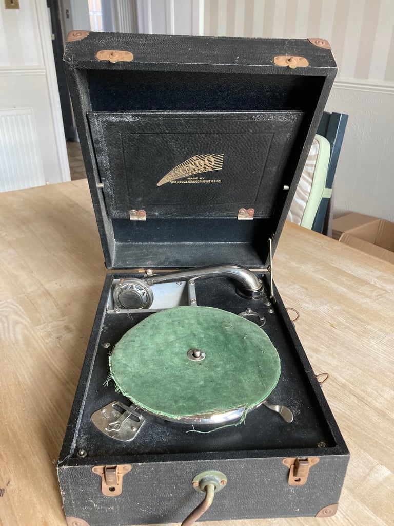 image for Crescendo portable gramophone. 