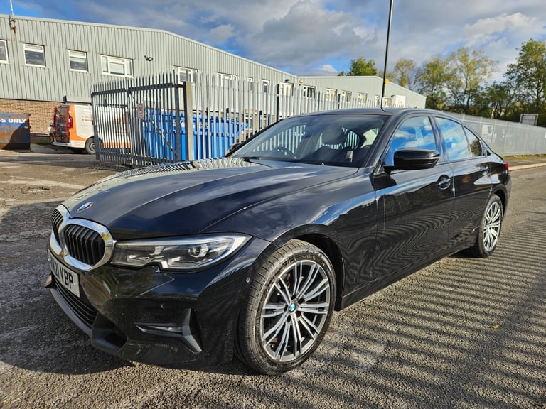2021 21 BMW 3 SERIES 318D DIESEL Sport Black Damaged Repaired CAT N