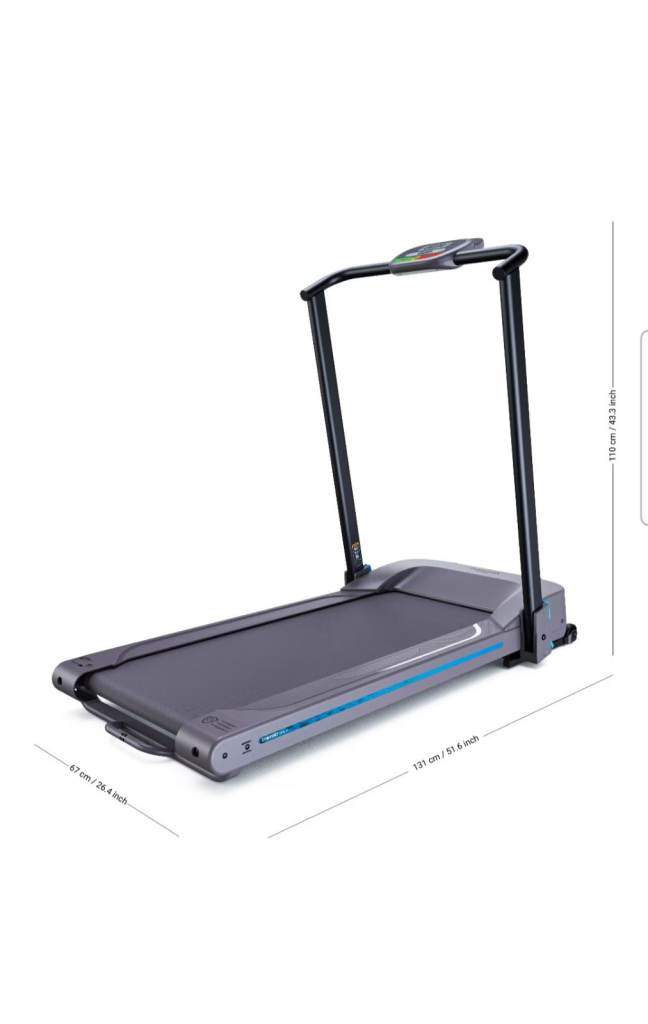 £170 DOMYOS walking treadmill 8km/h high 20 stone weight limit Xmas fit