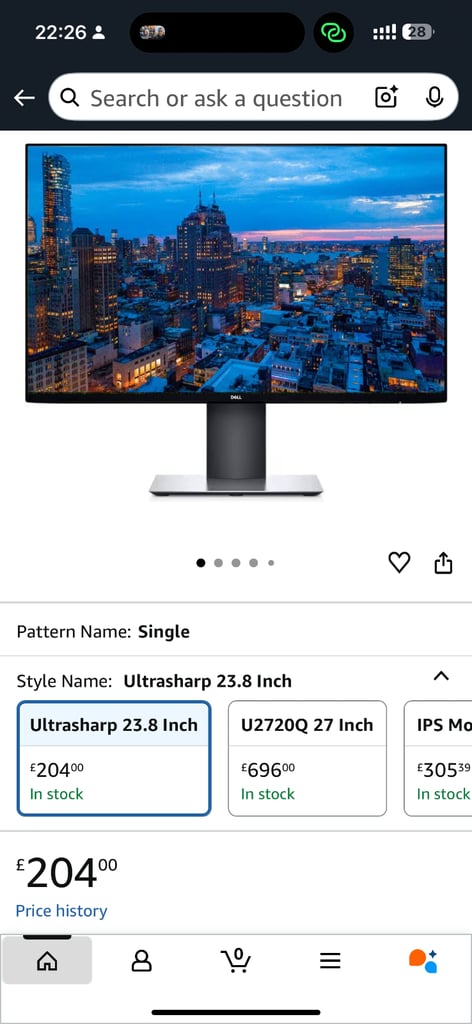 image for Dell U2419H UltraSharp 24 Inch Full HD