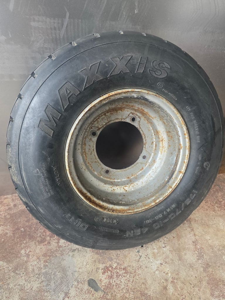 SMC Quadzilla 250e Wheel & Tyre 175/70/10 4 Stud Front Tyre