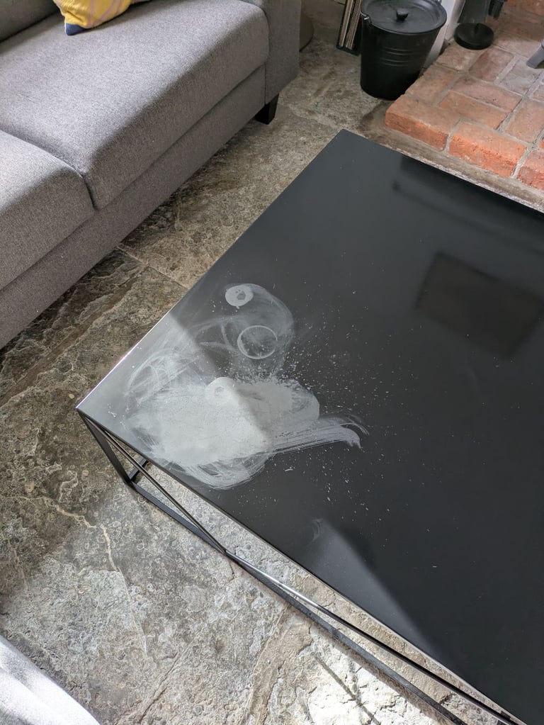 Black Metal Coffee Table