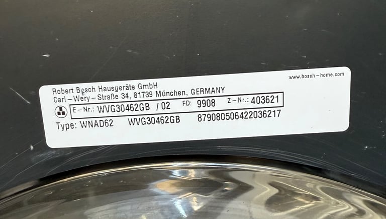 7KG BOSCH SERIE 6 NICE WASHER & DRYER WITH WARRANTY   