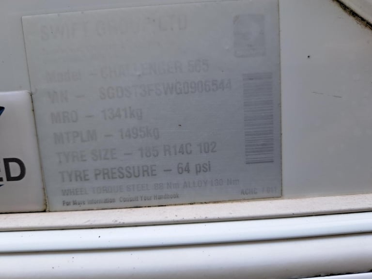 2016 Swift Challenger 565