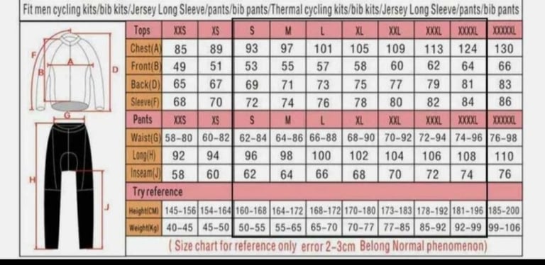 Long-sleeved Jersey & Bib Pants Kit Winter Cycling Jersey Set (LARGE)
