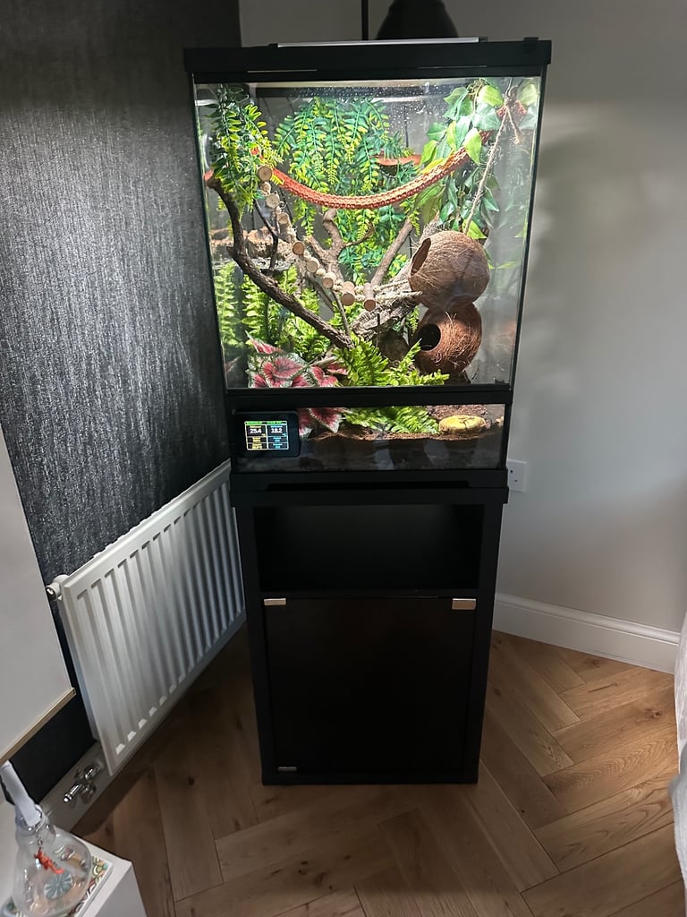 Vivarium with matching Stand & All lighting / accessories