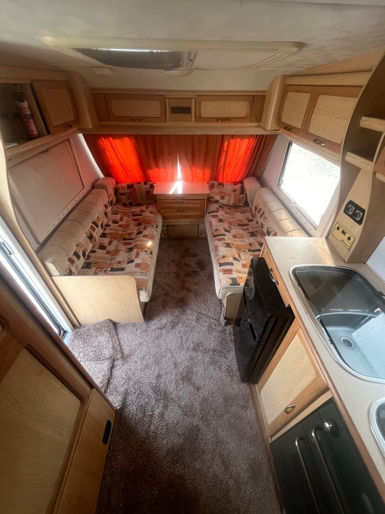 2007 elddis fixed bed 4 berth caravan cheap caravan 
