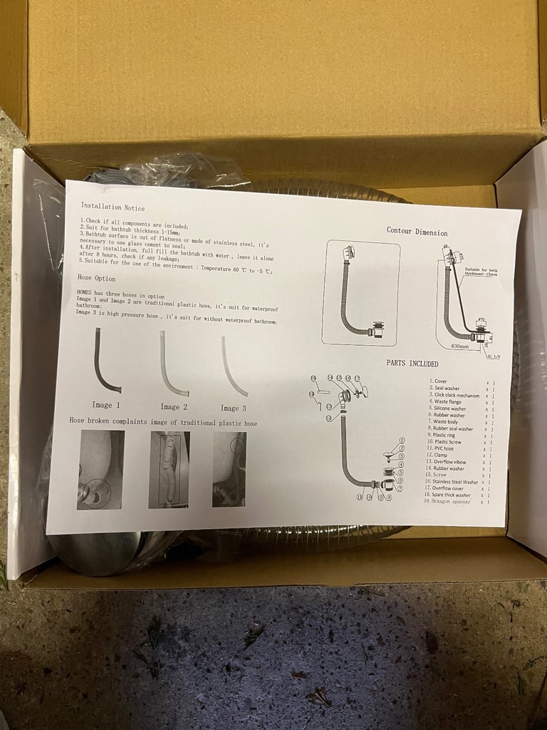 Brushed gun metal clicker bath waste 