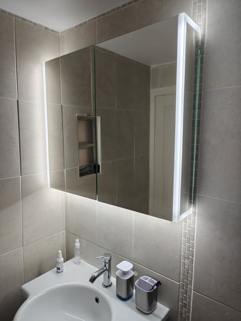 image for LED Bathroom Mirror (PebbleGrey)