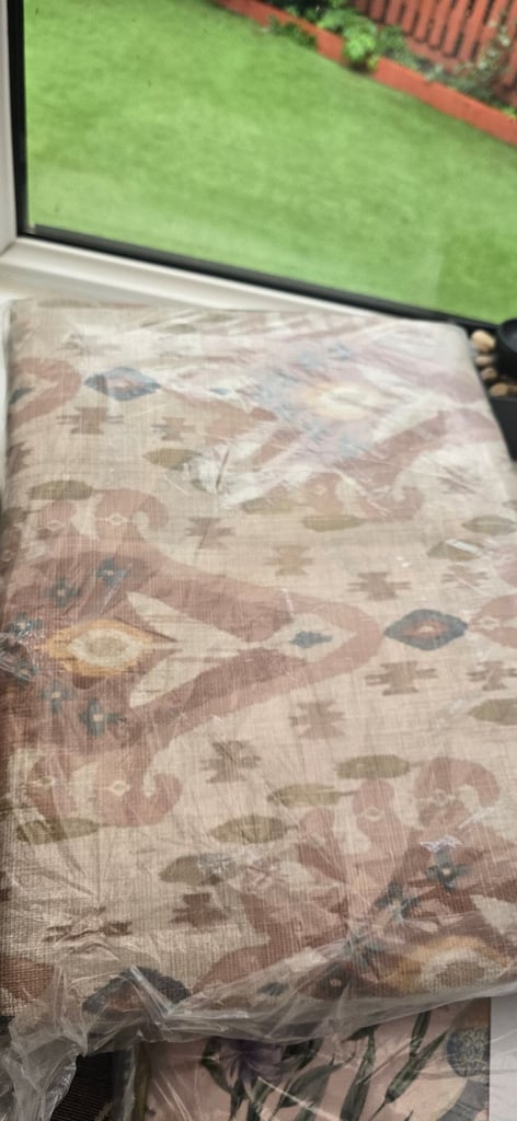 Dunelmn jaipur eyelet natural   curtains 