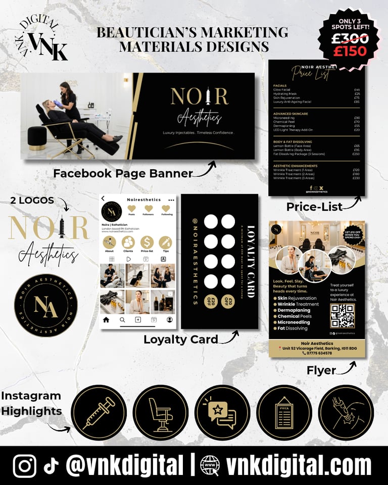 image for LOGO | FLYER | PRICE-LIST | LOYALTY CARD FOR BEAUTICIANS 