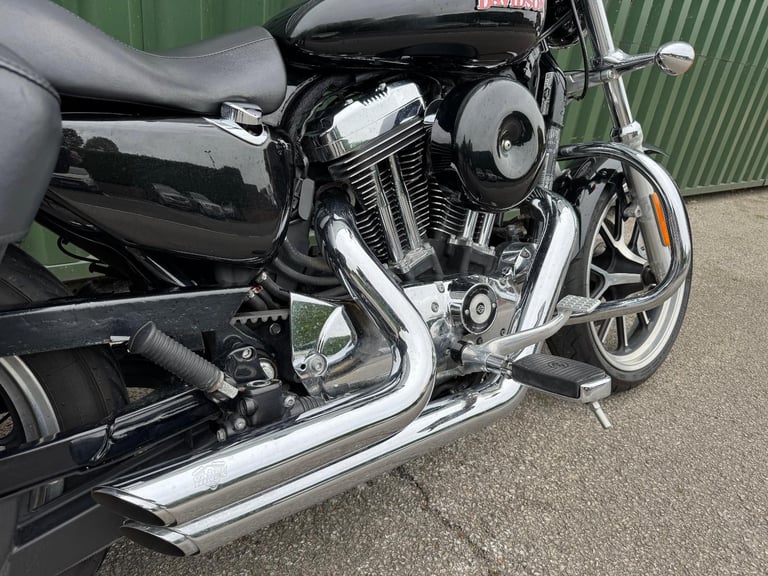 Harley Davidson XL1200T Superlow Sports 2019 Black 2 Owners V H Pipes Luggage 