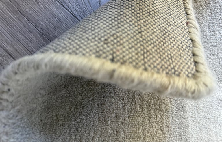 Laura Ashley Lewes Style Natural Shade Wool / Cotton Mix Rug 140x200cm