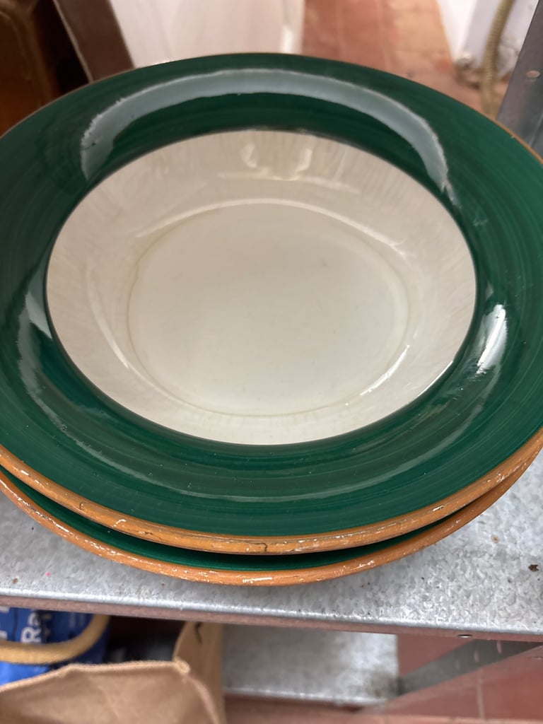 Pair Italian ceramic dishwasher proof bowls 