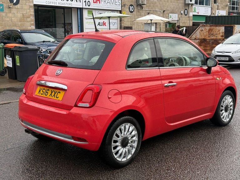 2016 Fiat 500 1.2 Lounge Euro 6 (s/s) 3dr HATCHBACK Petrol Manual