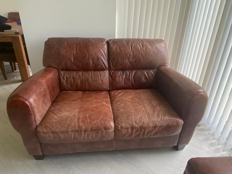 Free to good home, 2 Seater & Pouffe foot stool