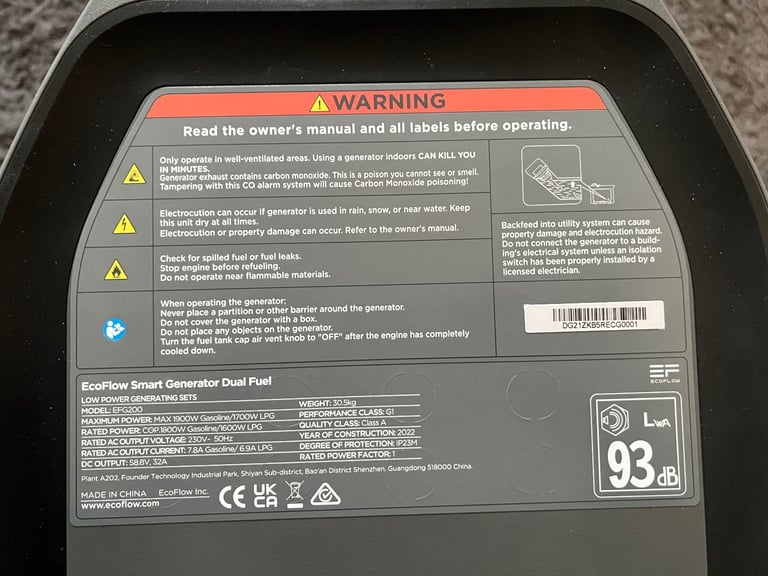 EcoFlow Smart Generator Dual Fuel