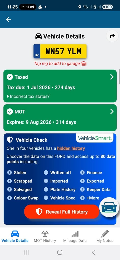 ford c max 2 litre diesel manual with long mot till august 2026