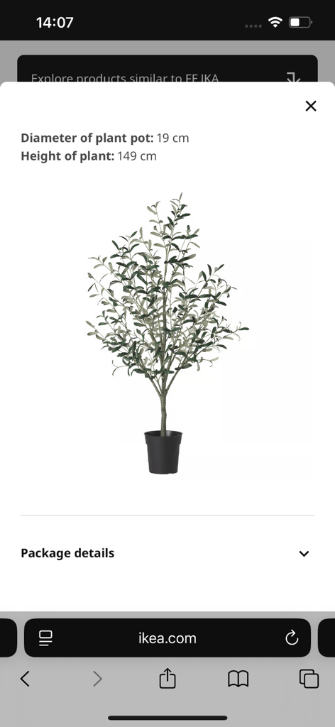 Faux olive tree