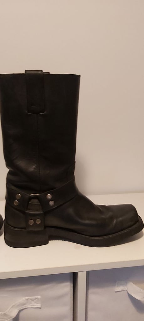 MAYURA 1501 CRUISER BOOTS. SIZE 43. BLACK  LEATHER