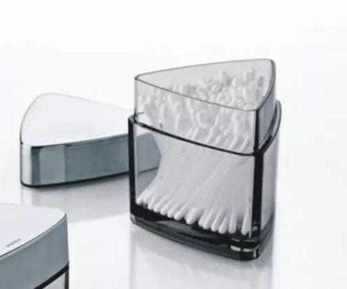 WANTED Stelton Explore Bathroom Qtip Cotton Swab Storage Container Box Holder