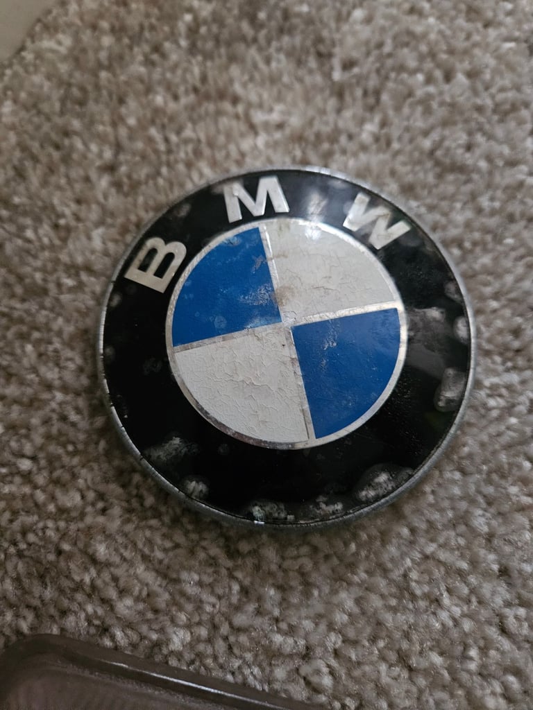 BMW glass headlight covers and badge